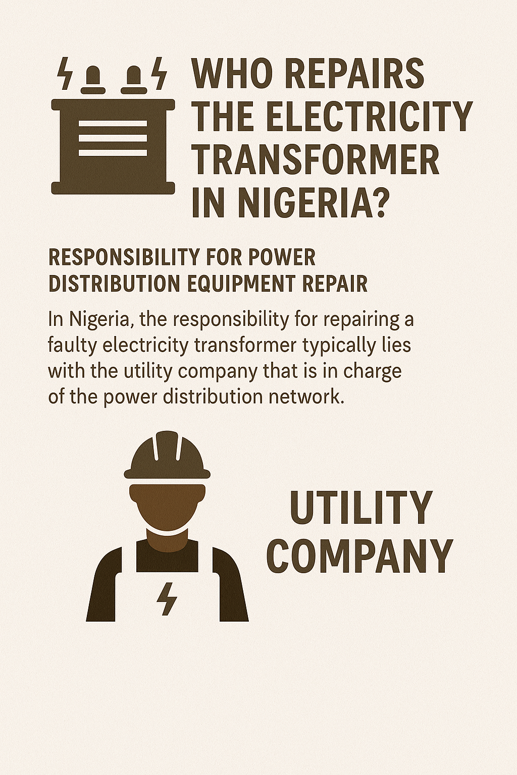 The Unjust Burden: Reclaiming Accountability for Nigeria's Electricity Infrastructure.